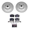 Euro-Stop High-Carbon Coated Rotors, ECE-R90 Brake Pads + Hardware Kit