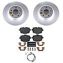 Euro-Stop High-Carbon Coated Rotors, ECE-R90 Brake Pads + Hardware Kit