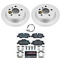 Euro-Stop High-Carbon Coated Rotors, ECE-R90 Brake Pads + Hardware Kit