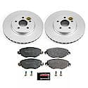 Euro-Stop High-Carbon Coated Rotors, ECE-R90 Brake Pads + Hardware Kit