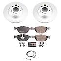 Euro-Stop High-Carbon Coated Rotors, ECE-R90 Brake Pads + Hardware Kit