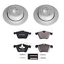 Euro-Stop High-Carbon Coated Rotors, ECE-R90 Brake Pads + Hardware Kit