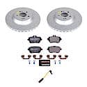 Euro-Stop High-Carbon Coated Rotors, ECE-R90 Brake Pads + Hardware Kit