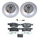 Euro-Stop High-Carbon Coated Rotors, ECE-R90 Brake Pads + Hardware Kit