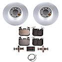 Euro-Stop High-Carbon Coated Rotors, ECE-R90 Brake Pads + Hardware Kit