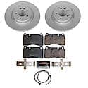 Euro-Stop High-Carbon Coated Rotors, ECE-R90 Brake Pads + Hardware Kit