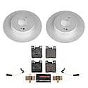 Euro-Stop High-Carbon Coated Rotors, ECE-R90 Brake Pads + Hardware Kit