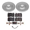 Euro-Stop High-Carbon Coated Rotors, ECE-R90 Brake Pads + Hardware Kit