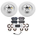 Euro-Stop High-Carbon Coated Rotors, ECE-R90 Brake Pads + Hardware Kit