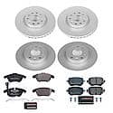 Euro-Stop High-Carbon Coated Rotors, ECE-R90 Brake Pads + Hardware Kit