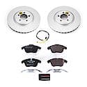 Euro-Stop High-Carbon Coated Rotors, ECE-R90 Brake Pads + Hardware Kit