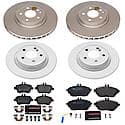 Euro-Stop High-Carbon Coated Rotors, ECE-R90 Brake Pads + Hardware Kit