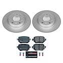 Euro-Stop High-Carbon Coated Rotors, ECE-R90 Brake Pads + Hardware Kit