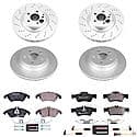 Euro-Stop High-Carbon Coated Rotors, ECE-R90 Brake Pads + Hardware Kit