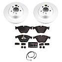 Euro-Stop High-Carbon Coated Rotors, ECE-R90 Brake Pads + Hardware Kit