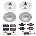 Euro-Stop High-Carbon Coated Rotors, ECE-R90 Brake Pads + Hardware Kit