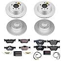 Euro-Stop High-Carbon Coated Rotors, ECE-R90 Brake Pads + Hardware Kit