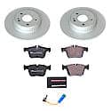 Euro-Stop High-Carbon Coated Rotors, ECE-R90 Brake Pads + Hardware Kit