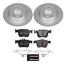 Euro-Stop High-Carbon Coated Rotors, ECE-R90 Brake Pads + Hardware Kit