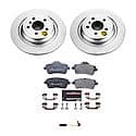 Euro-Stop High-Carbon Coated Rotors, ECE-R90 Brake Pads + Hardware Kit