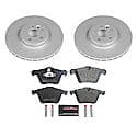 Euro-Stop High-Carbon Coated Rotors, ECE-R90 Brake Pads and Hardware Kit