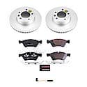 Euro-Stop High-Carbon Coated Rotors, ECE-R90 Brake Pads + Hardware Kit