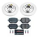 Euro-Stop High-Carbon Coated Rotors, ECE-R90 Brake Pads and Hardware Kit