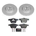 Euro-Stop High-Carbon Coated Rotors, ECE-R90 Brake Pads and Hardware Kit