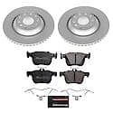 Euro-Stop High-Carbon Coated Rotors, ECE-R90 Brake Pads + Hardware Kit