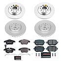 Euro-Stop High-Carbon Coated Rotors, ECE-R90 Brake Pads and Hardware Kit