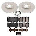 Euro-Stop High-Carbon Coated Rotors, ECE-R90 Brake Pads and Hardware Kit