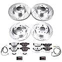 Z26 Street Performance Ceramic Brake Pad and Drilled & Slotted Rotor Kit