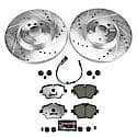 Z26 Street Performance Ceramic Brake Pad and Drilled & Slotted Rotor Kit