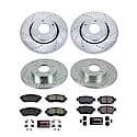 Z23 Daily Driver Carbon-Fiber Ceramic Brake Pad and Drilled & Slotted Rotor Kit