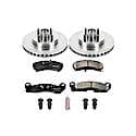 Front Autospecialty Stock Replacement Brake Pad and Rotor Kit