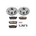 Rear Autospecialty Stock Replacement Brake Pad and Rotor Kit