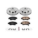 Front Autospecialty Stock Replacement Brake Pad and Rotor Kit