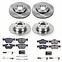 Front and Rear Autospecialty Stock Replacement Brake Pad and Rotor Kit