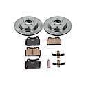 Rear Autospecialty Stock Replacement Brake Pad and Rotor Kit