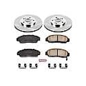 Front Autospecialty Stock Replacement Brake Pad and Rotor Kit