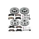 Front and Rear Autospecialty Stock Replacement Brake Pad and Rotor Kit