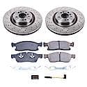 Front Autospecialty Stock Replacement Brake Pad and Rotor Kit