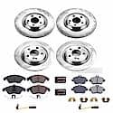 Front and Rear Autospecialty Stock Replacement Brake Pad and Rotor Kit