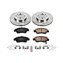 Front Autospecialty Stock Replacement Brake Pad and Rotor Kit