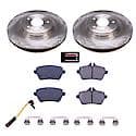 Rear Autospecialty Stock Replacement Brake Pad and Rotor Kit