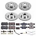 Front and Rear Autospecialty Stock Replacement Brake Pad and Rotor Kit