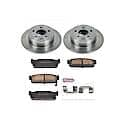 Rear Autospecialty Stock Replacement Brake Pad and Rotor Kit