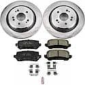 Rear Autospecialty Stock Replacement Brake Pad and Rotor Kit