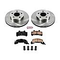 Front Autospecialty Stock Replacement Brake Pad and Rotor Kit