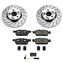 Front Autospecialty Stock Replacement Brake Pad and Rotor Kit